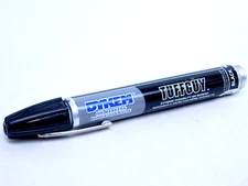 (1) BLACK Fiber Tip Valve Action Tuff Guy Permanent Durable Ink Marker Metal HR
