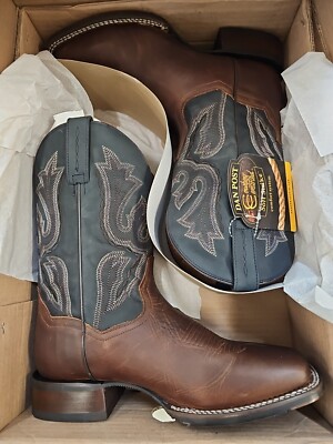 Dan Post Western Boots Mens 10D Winslow Square Toe 11'' Brown DP4556