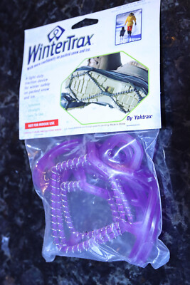 WinterTrax by Yaktrax Traction Snow Ice Boots Shoes Clear Ultralight Cleats NEW