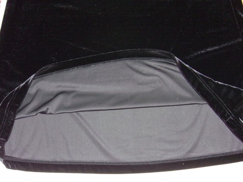 TR Bentley Vintage Velvet Skirt Womens Black Long Pull On Stretch Size - S - Picture 5 of 6