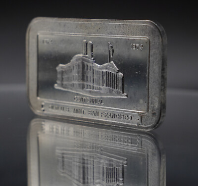 1974 Old US Mint San Francisco CA 100 Pioneer Mint 1oz 999 FINE