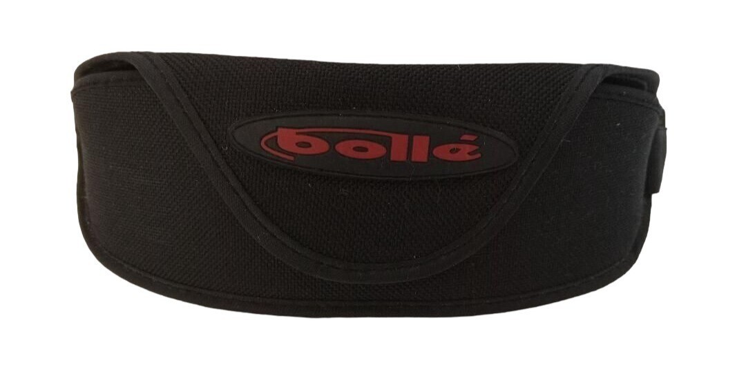 Bolle Mens Polarized Sunglasses Silver Frame Yellow Lens with Black Case & Cloth  