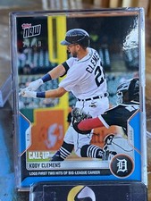2022 Topps Now  #342 Kody Clemens Tigers (Call Up) 21/49 BLUE
