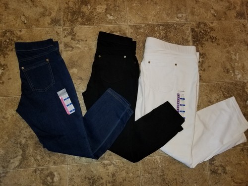 NEW Womens June & Daisy Denim Capri Leggings Jegging White XXL 2XL | eBay