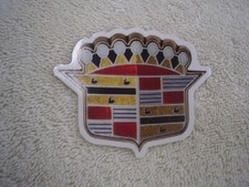 Cadillac Crest Vinly Sticker  1950s 1960s Design