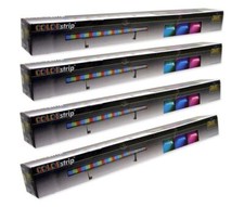4 Chauvet COLORSTRIP Color Strip DJ DMX LED Wash Lights Blackout/Static/Dimmer