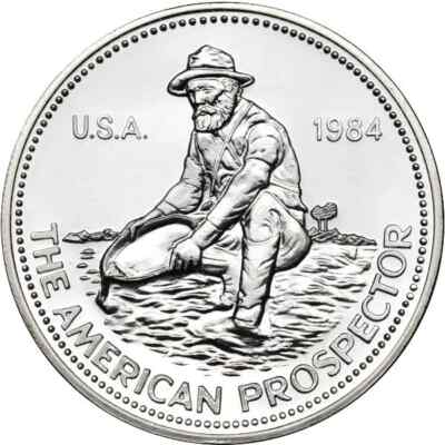 1984 1 oz Engelhard Prospector Silver Round (Eagle Reverse) | eBay