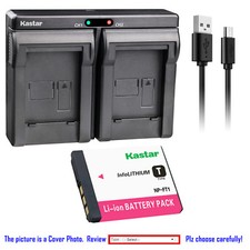 Kastar Battery Dual Charger for Sony NP-FT1 Sony Cyber-shot DSC-L1/B Camera