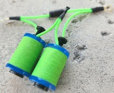 1.25" 8-32 Tattoo Machine Parts Coils 8 Wrap True Blue Washers Neon Lime Forward