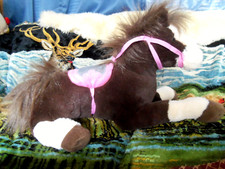 Toys R Us plush stuffed Chestnut brown Horse 23"
