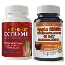 Apple Cider Vinegar Detox Pills Goji Berry Immune Health Weight Loss Supplements