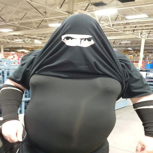 Ask Me About My Ninja Disguise T-Shirt- Funny Fancy Dress Eyes Flip Unisex Top - Picture 8 of 131