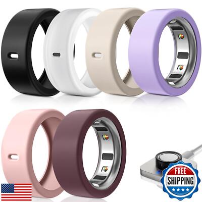 6 Pack Ring Protector Compatible with Oura Ring Gen 4/Oura Ring Gen 3, Silico