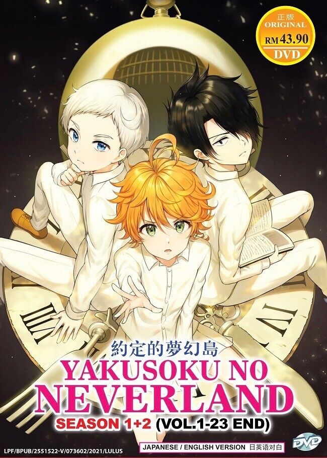 Yakusoku no Neverland (Season 1&2: VOL.1 - 23End) ~ All Region ~ English  Version