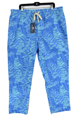 VINEYARD VINES Printed Lounge Pants Camo Bayside Blue Drawstring Men's Size L