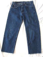 Vintage Levis 505 Denim Jeans Orange Tab Men Distress 90's Sz W30 x L23 MP503 