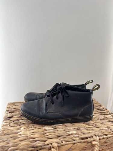 Dr. Martens Will Greasy Lamper Chukka Stiefel schwarz Leder Stiefeletten UK Größe 11