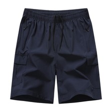 Mens Hiking Cargo Shorts Lightweight Quick Dry Athletic Running Workout Short...