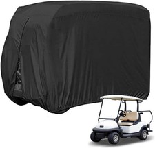 Lightweight 420D Golf Cart Cover - Waterproof  UV Resistant for 2 Seater Carts