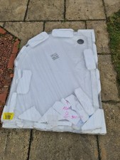 Shower Tray 1200 X 900 Resin stone White Quadrant Left Hand