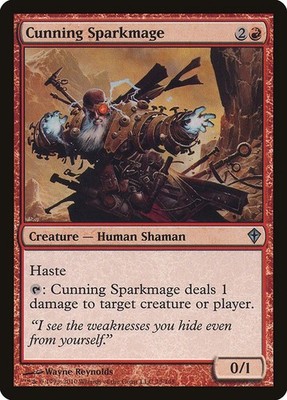 Cunning Sparkmage NonFoil Worldwake 79 NM MTG