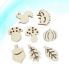 50 pezzi Cartoon Pezzi di legno Animali Funghi Sculture Artigianato