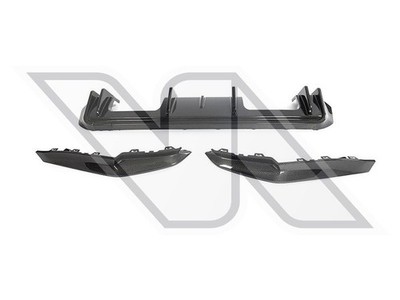 BMW M4 G82 G83 3D STYLE CARBON FIBER REAR BUMPER DIFFUSER