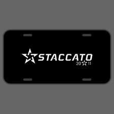 Stacatto Vanity License Plate Car Tag Aluminum Metal