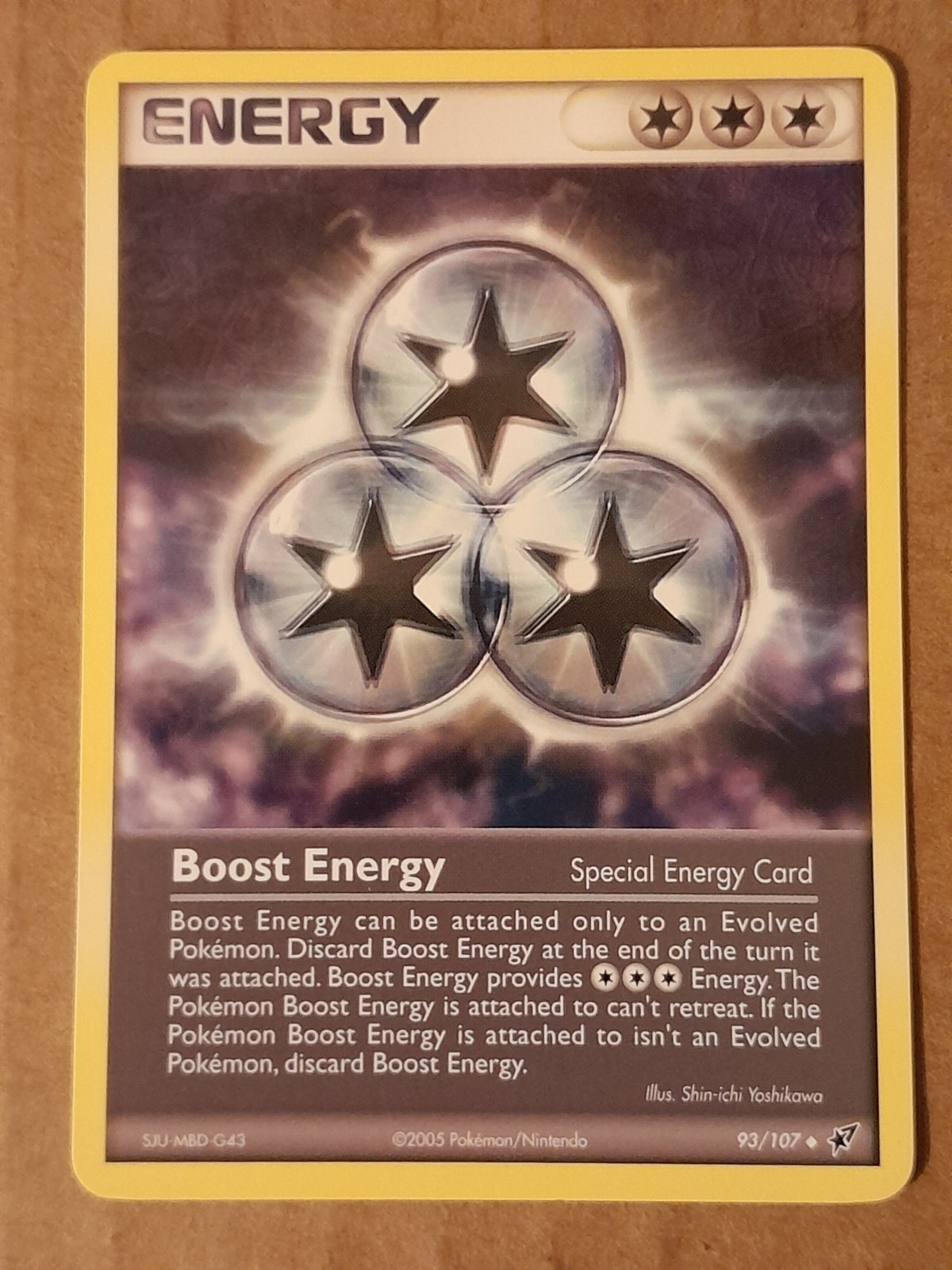 Pokemon Boost Energy 93/107 ex Deoxys NM See Pictures