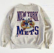 World Series New York Mets MLB Baseball Graphic Ash Unisex Sweatshirt Remake