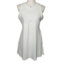 Lululemon women's grid textures white sleeveless tennis dress size 10-12**