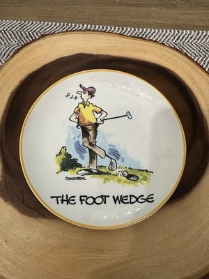 '' The Foot Wedge'' Plate by Finkstrom For Centrum Golf Humor