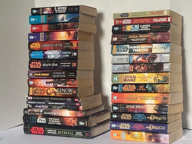 Star Wars Books Various Authors/Trilogies-Lot of 30 (27 paperback, 3 hardcover) Foto 2 de 4