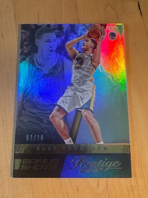Klay Tompson 2014-15 Panini Prestige Gold Bonus Shots /10 Warriors #125 RARE