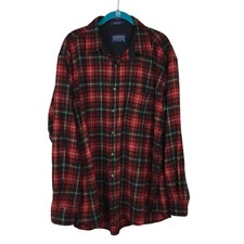 Pendleton Shirt Mens Size XL Plaid Virgin Wool Lodge O'Neill Tartan Flannel