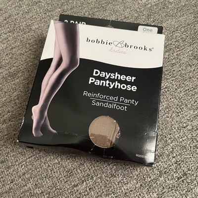 Bobbie Brooks Suntan One Size TWO PAIR Pantyhose Hosiery Sexy NWT