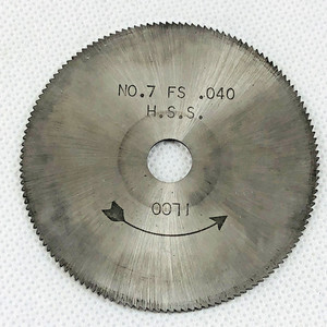 Ilco No 7 FS Key Cutting Wheel 2.-1/2 D  x .040   3/8 Inch Hole  H.S.S.