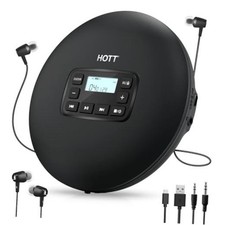 C204 Basic Portable CD Player with Anti-Skip Protection - AA Battery Powered,