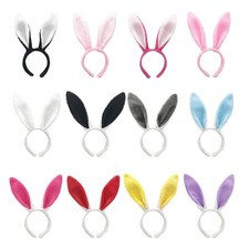 Bunnies Ear Hairhoop Women Girl Role Play Headband Cosplay Costume Accessories