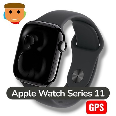 Apple Watch Series 11 GPS 46mm Alu Diamantschwarz/Schwarz Smartwatch 64GB