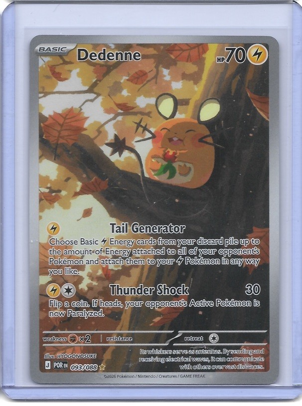 Pokémon TCG Near Mint Perfect Order Dedenne 93/88 Illustration Rare