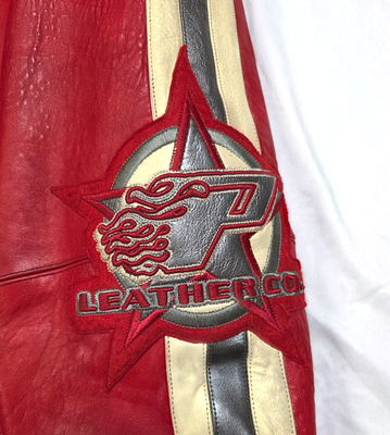 vtg 90s PELLE PELLE Marc Buchanan LEATHER Jacket Men's 52 2XL XXL