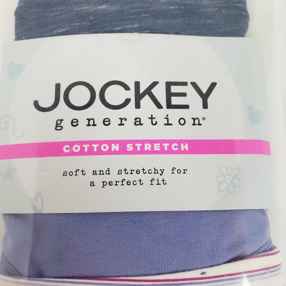 Jockey Generation Youth Girls Size S 6 Cotton Stretch Soft Bikinis Underwear 3Pk - Изображение 3 из 4