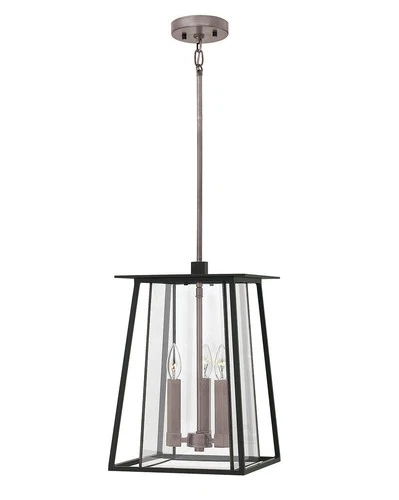 Hinkley Lighting 2102 Walker 3 Light 11-1/2"W Outdoor Pendant - Black - Picture 1 of 7
