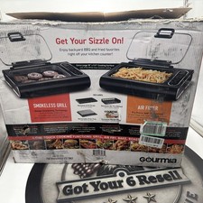 Gourmia FoodStation Indoor Smokeless Grill Air Fryer