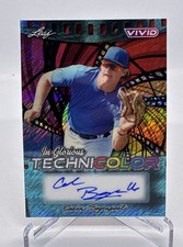 2025 Leaf Vivid Baseball Caden Bogenpohl Teal In Glorious Technicolor Auto 4/10