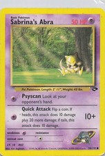 Sabrina's Abra (94) Unlimited Common Gym Challenge 094/132 HP on eBay