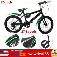 20 Inch Mountain Bike 7-Speed Carbon Steel Children Kids Disc Brake Bicycle Bike