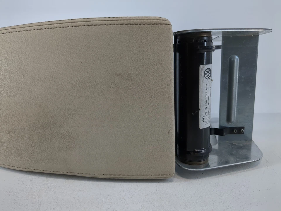 Volkswagen Tiguan 2009-2018 consola central reposabrazos cubierta tapa beige claro WSGZ3 Foto 3 de 4