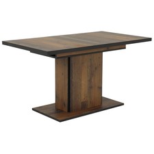 Säulentisch - Oldwood - ausziehbar bis 160 cm Esszimmertisch Küchentisch